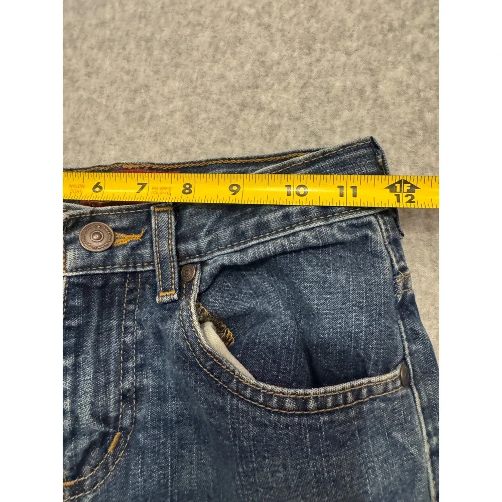 Arizona Jeans Co Boys 12 Slim Original Straight Leg Blue Denim Pants Medium Wash